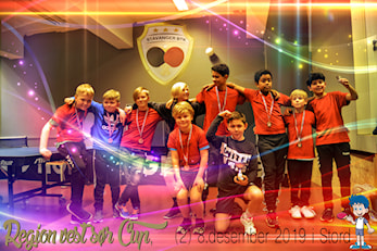 Sprudlende glede å spenning, glade å fornøyde bordtenniskaddetter på Region Vest Sør cup (2)